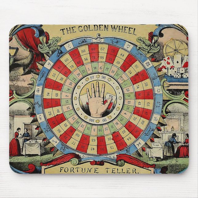 *FORTUNE-TELLER/MYSTIC/PALM READER'S* MOUSEPAD (Front)