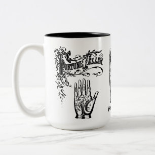 Fortune Teller - Palm Reader Divination Two-Tone Coffee Mug