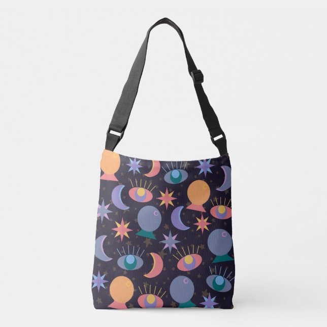 Fortune Teller Pattern Crossbody Bag (Front)