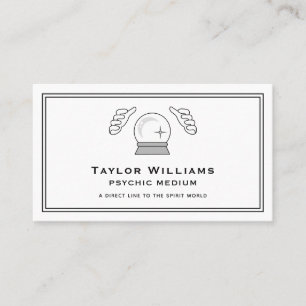 Fortune Teller Psychic Clairvoyant Crystal Ball Business Card
