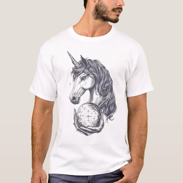 Fortune Teller Unicorn (1) T-Shirt (Front)