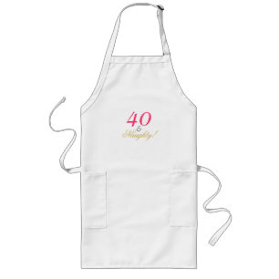 Forty and Naughty! Long Apron