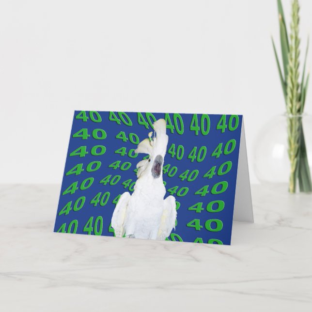 Forty Birthday Card (Front)