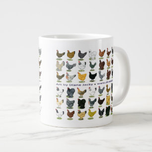 Forty-eight Hen Promo Large Coffee Mug