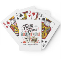 Forty Fives Social Club Retro Playing Cards