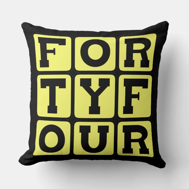 Forty Four, Number 44 Cushion (Front)