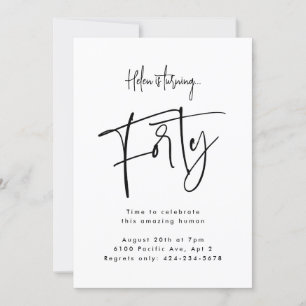 Forty  invitation