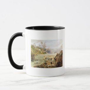 Fortyniners' washing gold from the Calaveres Mug