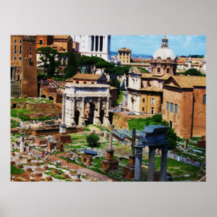 Forum Panorama Rome Photo 2009 Poster