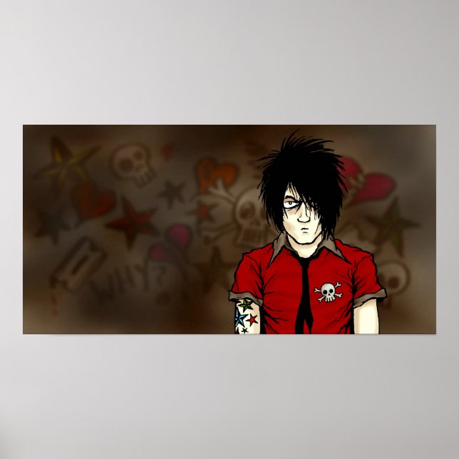 Forumwarz Emo Kid Poster (Front)