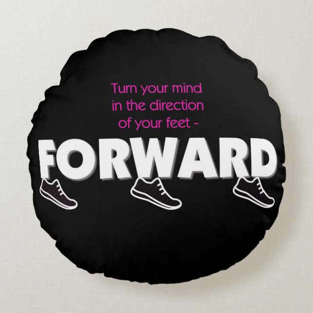 FORWARD Collection Round Cushion (Front)