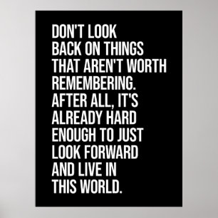 Forward Focus Embrace the Present Poster