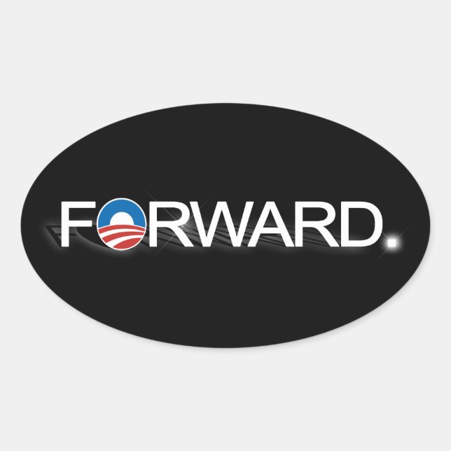 Forward for Obama 2012 Oval Sticker (Front)
