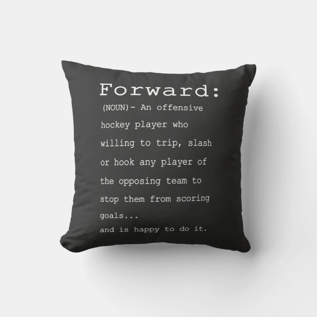 Forward Hockey Definition Cushion (Front)