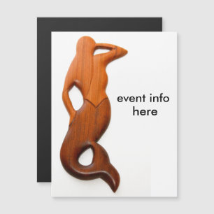 forward looking mermaid magnetic invitation