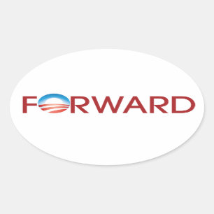 Forward Oval Sticker