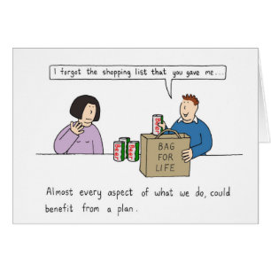 Forward Planning Humour Cartoon Couple