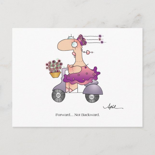 FORWARD! Postcard by April McCallum (Front)