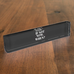 Forward Thinking Name Sign for the desk Nameplate
