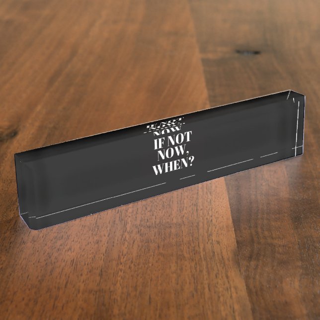 Forward Thinking Name Sign for the desk Nameplate (Side)