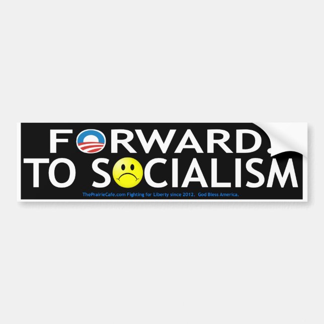 Forward to Socialism Bumper Sticker (Front)