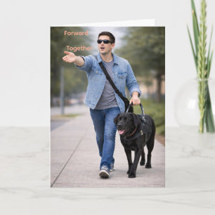 Forward Together – Guide Dog Team Graduation Card