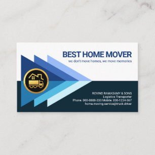 Forwarding Triangle Logistics Trucker Business Card