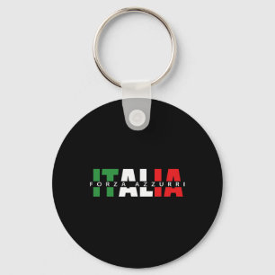 Forza Azzurri Italia Calcio Soccer Amichevole Part Key Ring