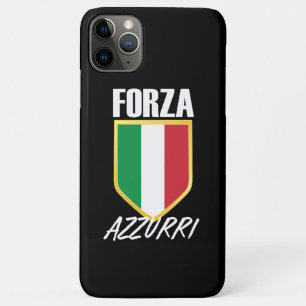 Forza Azzurri Italy Flag Soccer iPhone 11 Pro Max Case