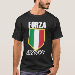 Forza Azzurri Italy Flag Soccer T-Shirt