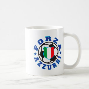 Forza Azzurri Kids Italian Soccer T Shirt Coffee Mug