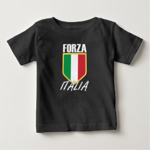 Forza Italia Italian Flag Soccer Baby T-Shirt