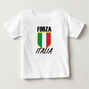Forza Italia Italy Flag Soccer Baby T-Shirt