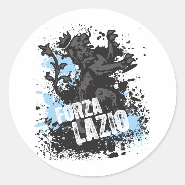 Forza Lazio Classic Round Sticker (Front)