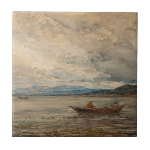 Fos, Environs De Martigues – Félix Ziem Ceramic Tile