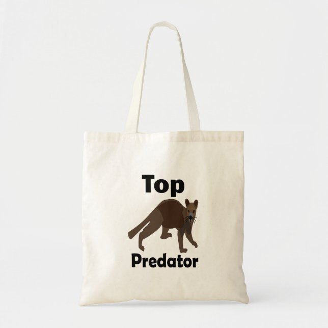 Fossa Madagascar Carnivore Predator Tote Bag (Front)