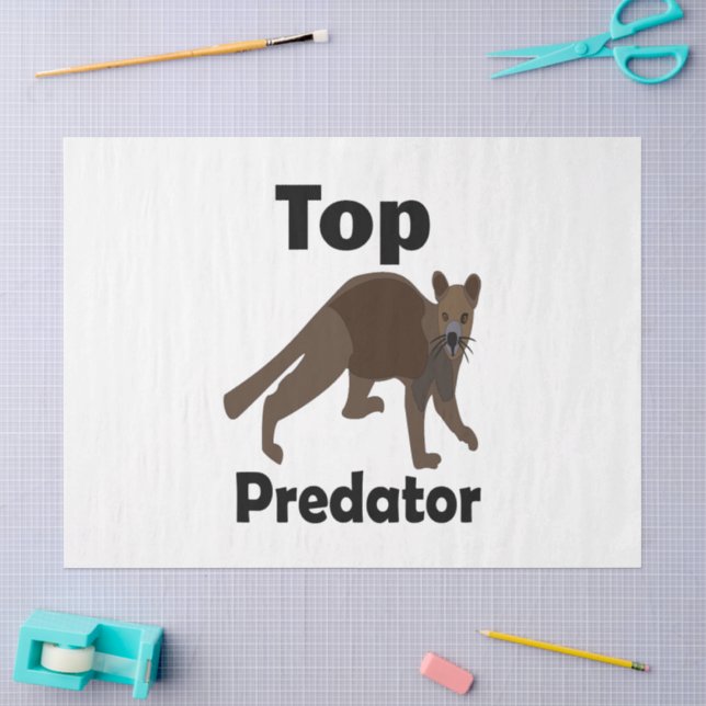 Fossa Madagascar Carnivore Top Predator Tissue Paper (Craft)