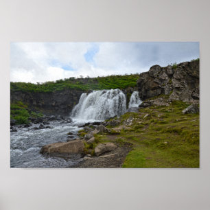 Fossarrett Falls, Iceland Poster