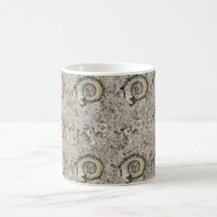 fossil background coffee mug