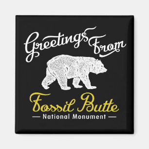 Fossil Butte National Monument Bear Magnet