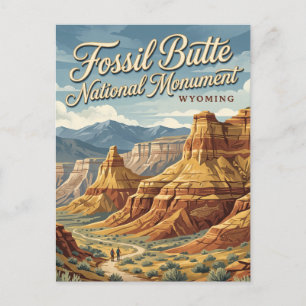 Fossil Butte National Monument Wyoming Postcard