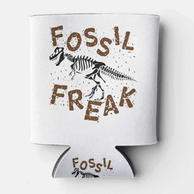 Fossil Freak Paleontology Dinosaur Bones Can Cooler (Front)