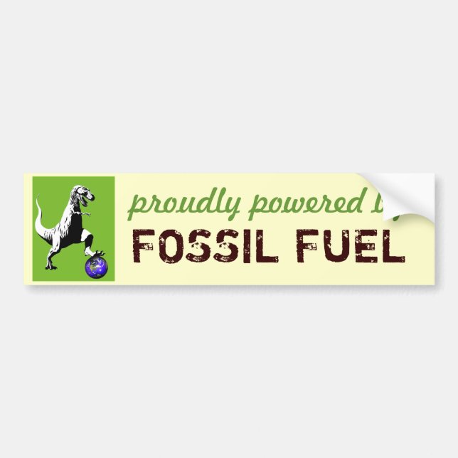 Fossil Fuelled Bumper Sticker (Front)