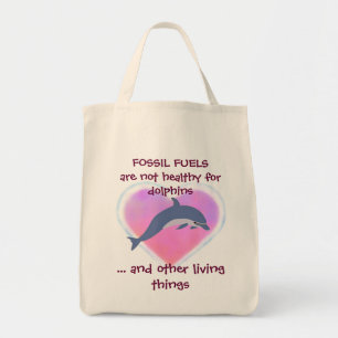 Fossil Fuels are Not Healthy tote bag