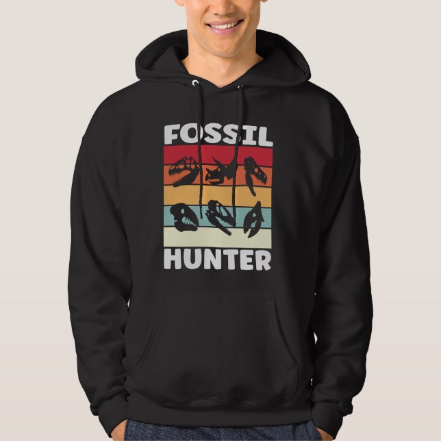Fossil Hunter Paleontologist Prehistoric Hoodie (Front)