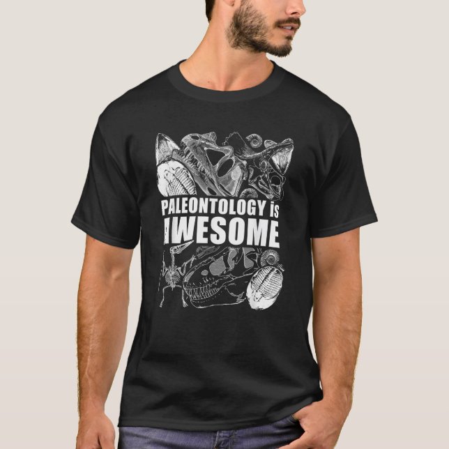 Fossil hunters awesome paleontology T-Shirt (Front)