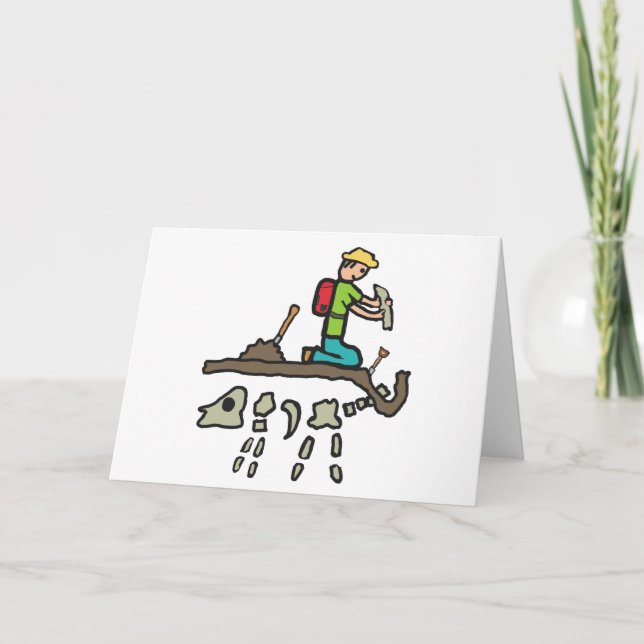 Fossil Hunting Card (Front)