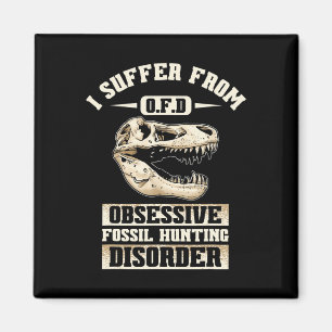 Fossil Hunting Dinosaur Bones Paleontologist Fossi Magnet