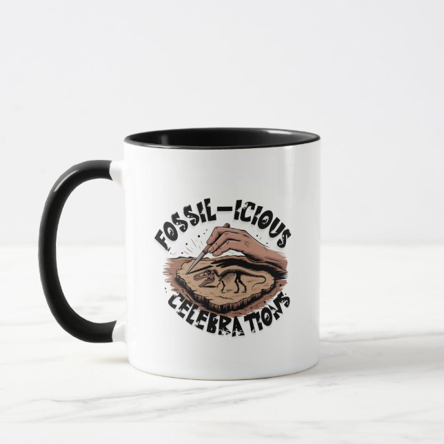 Fossil-icious Celebrations  Mug (Left)