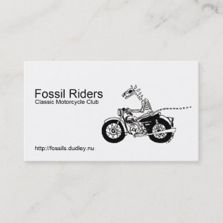Fossil Riders Business Card